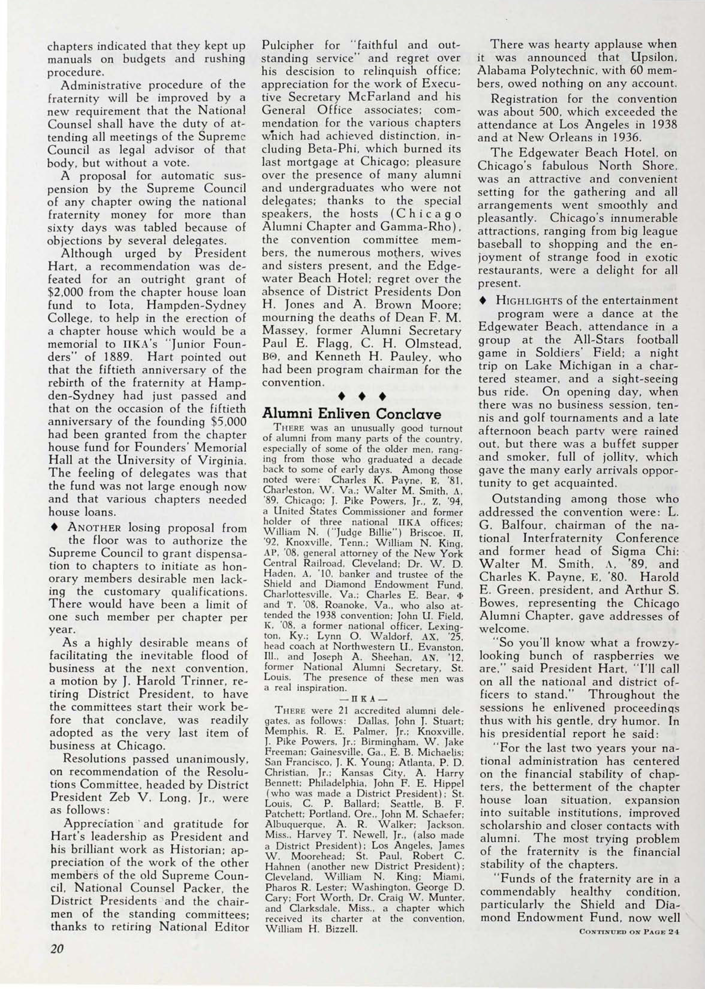 Alumni Enliven Conclave